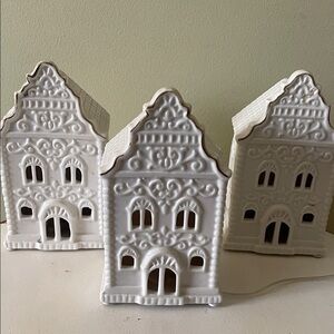 Christmas White Ceramic Houses